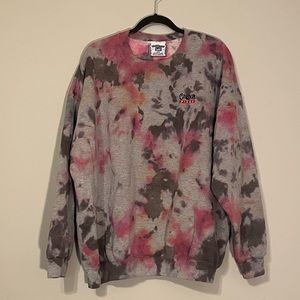 hand-dyed Cardo’s Pizza crewneck sweatshirt, M 2XL